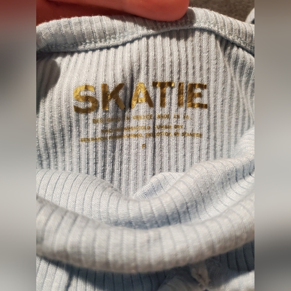 NWOT Skatie 'Perfect Tank' top size P (petite), Baby Blue - Picture 3 of 13